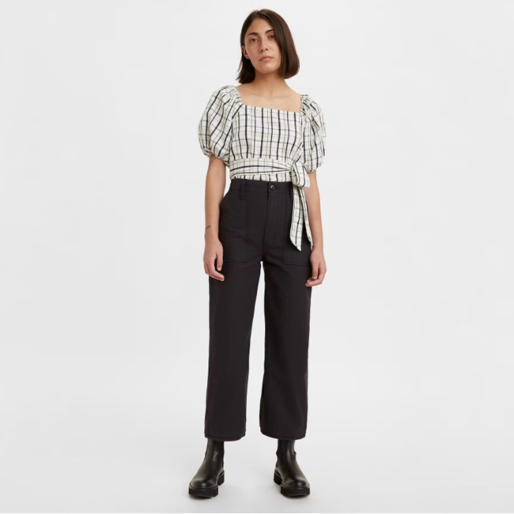 Levi’s Ribcage Utility Wide-Leg Women's Pants in Caviar 26